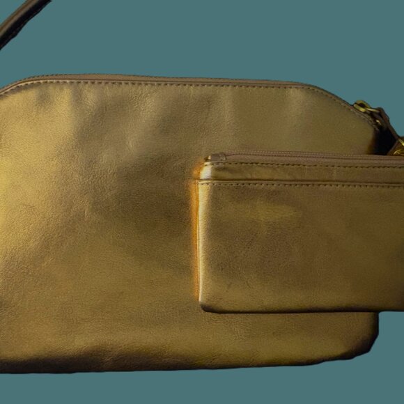 Lodis Clutch and Lodis Card Key Holder Metallic Gold Hardware NWOT - Picture 4 of 10